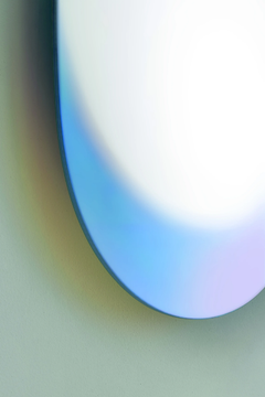 SHIMMER - Oval wall-mounted mirror by Glas Italia - view 3